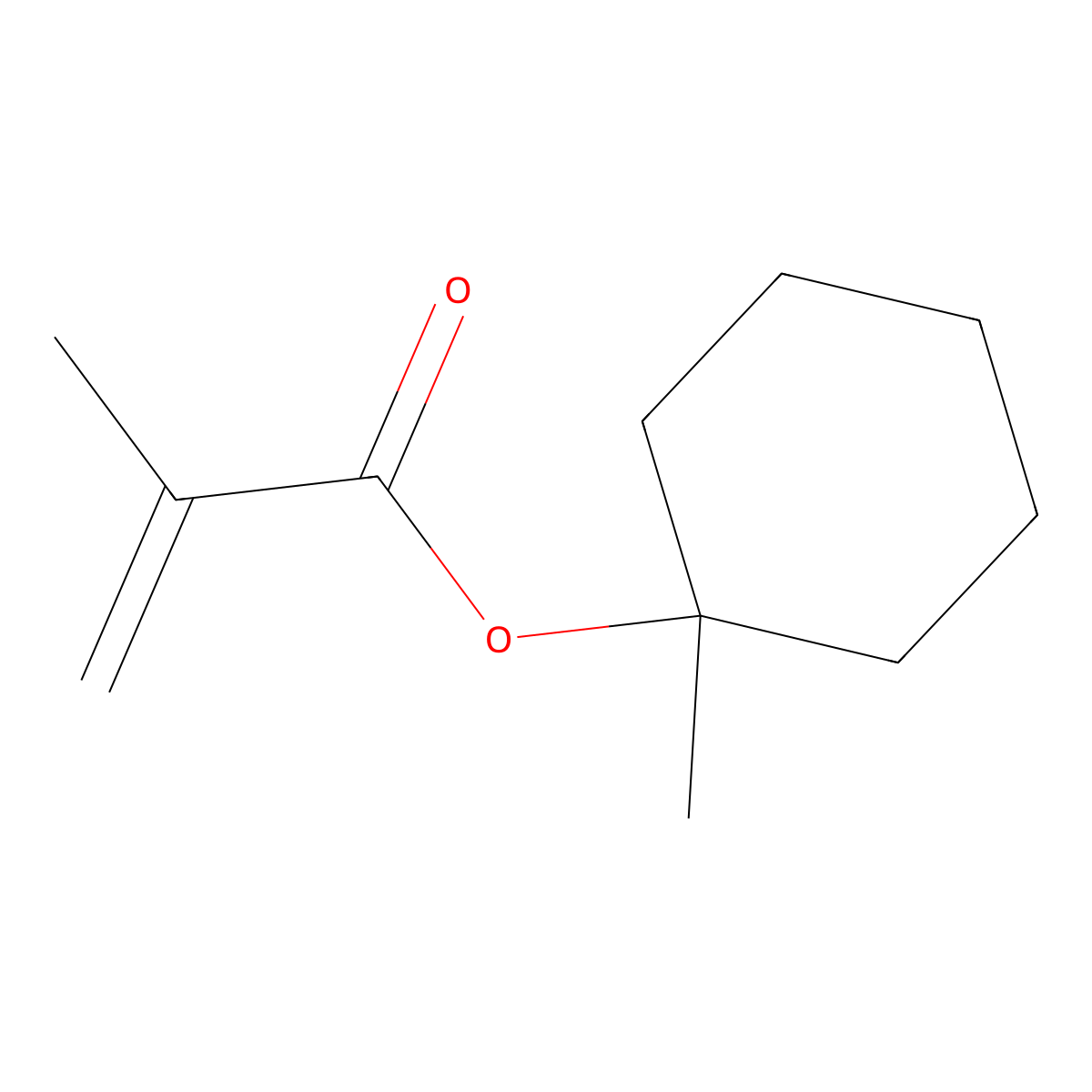 1-Methylcyclohexyl methacrylate molecular structure, CAS 76392-14-8