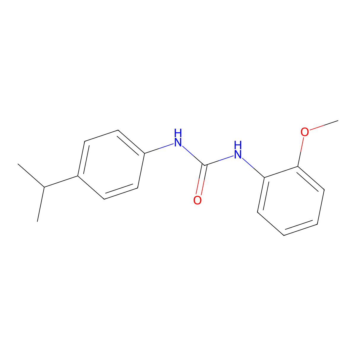 1-(2-Methoxyphenyl)-3-[4-(propan-2-yl)phenyl]urea molecular structure, CAS 76393-37-8