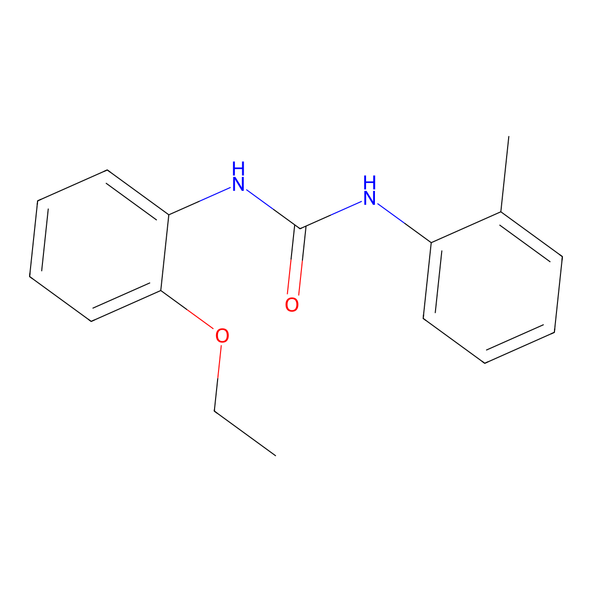 N-(2-ethoxyphenyl)-N'-(2-methylphenyl)urea molecular structure, CAS 76393-66-3