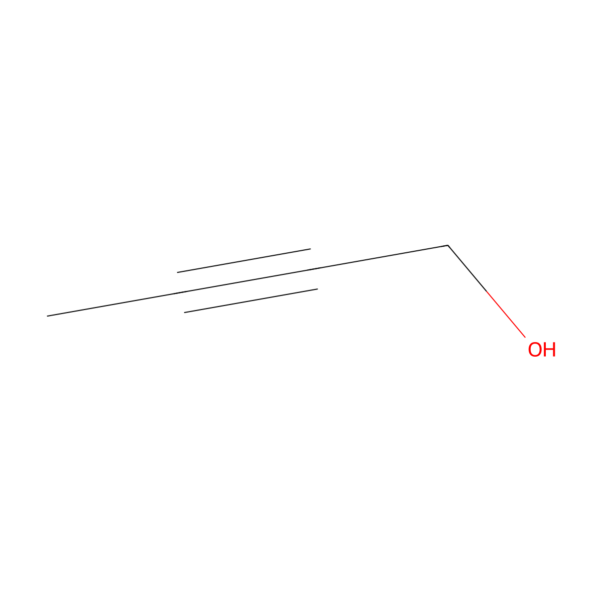 2-Butyn-1-ol molecular structure, CAS 764-01-2