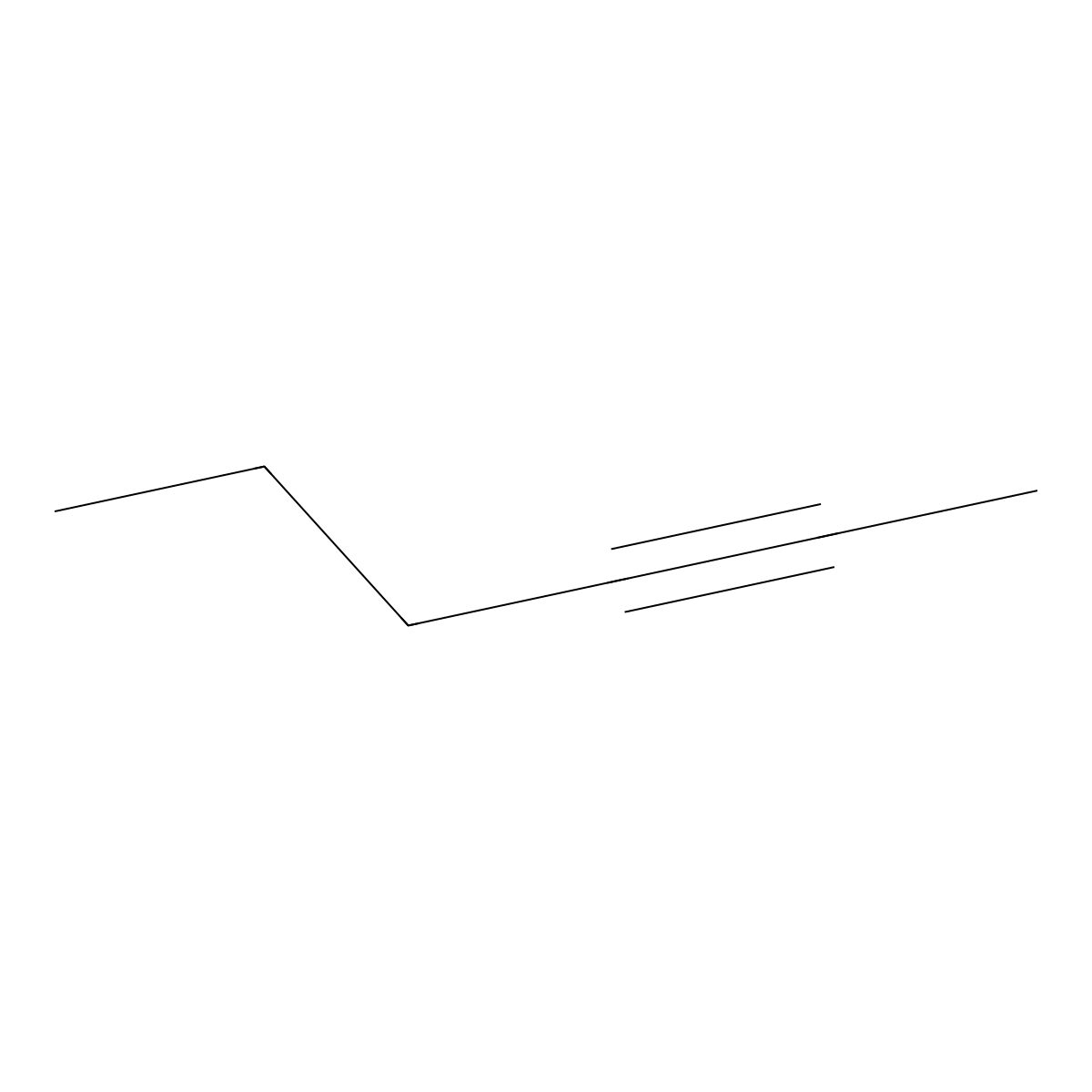 2-Hexyne molecular structure, CAS 764-35-2