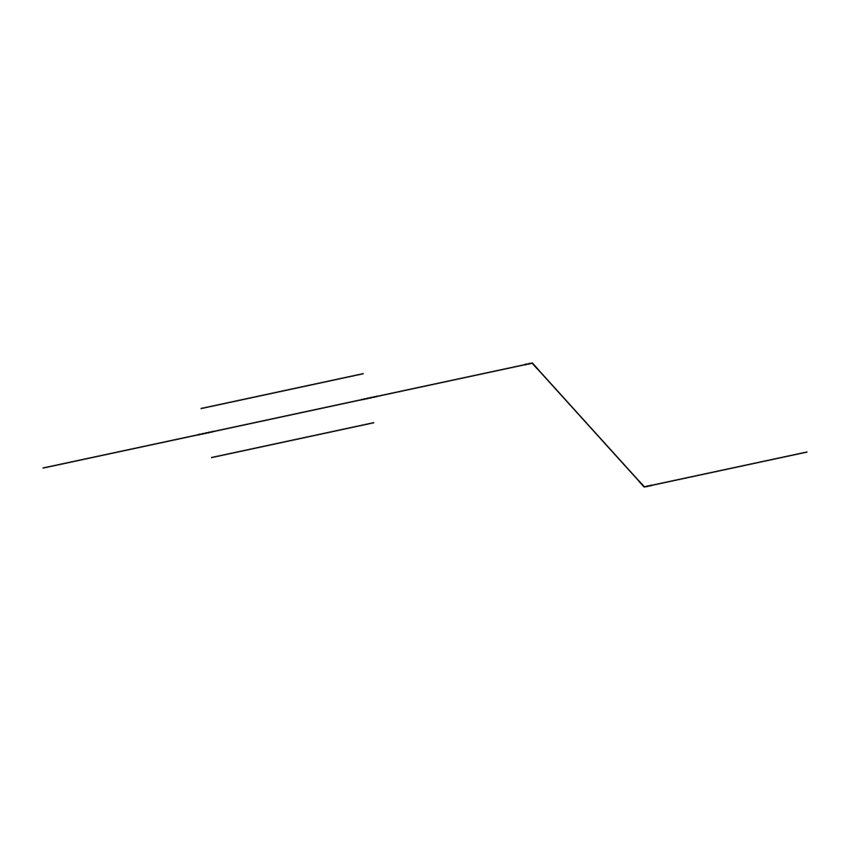2-Hexyne molecular structure, CAS 764-35-2