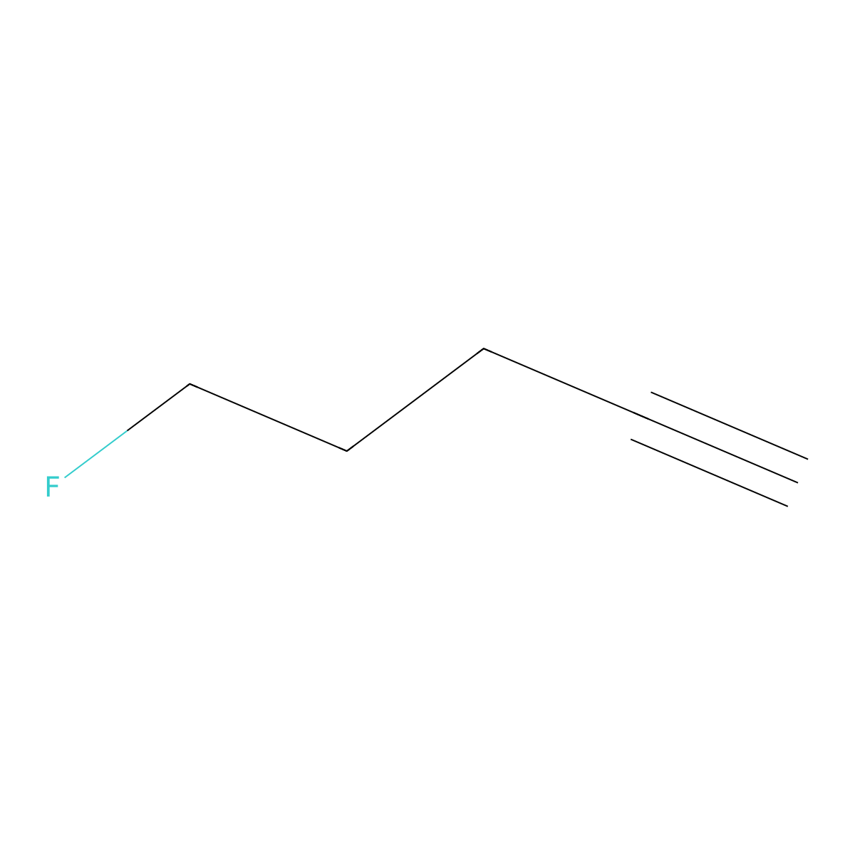5-Fluoro-1-pentyne molecular structure, CAS 764-36-3