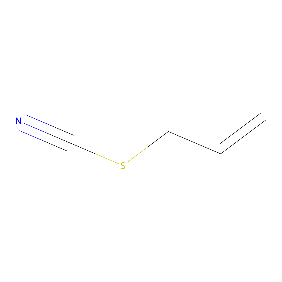 Allyl thiocyanate molecular structure, CAS 764-49-8