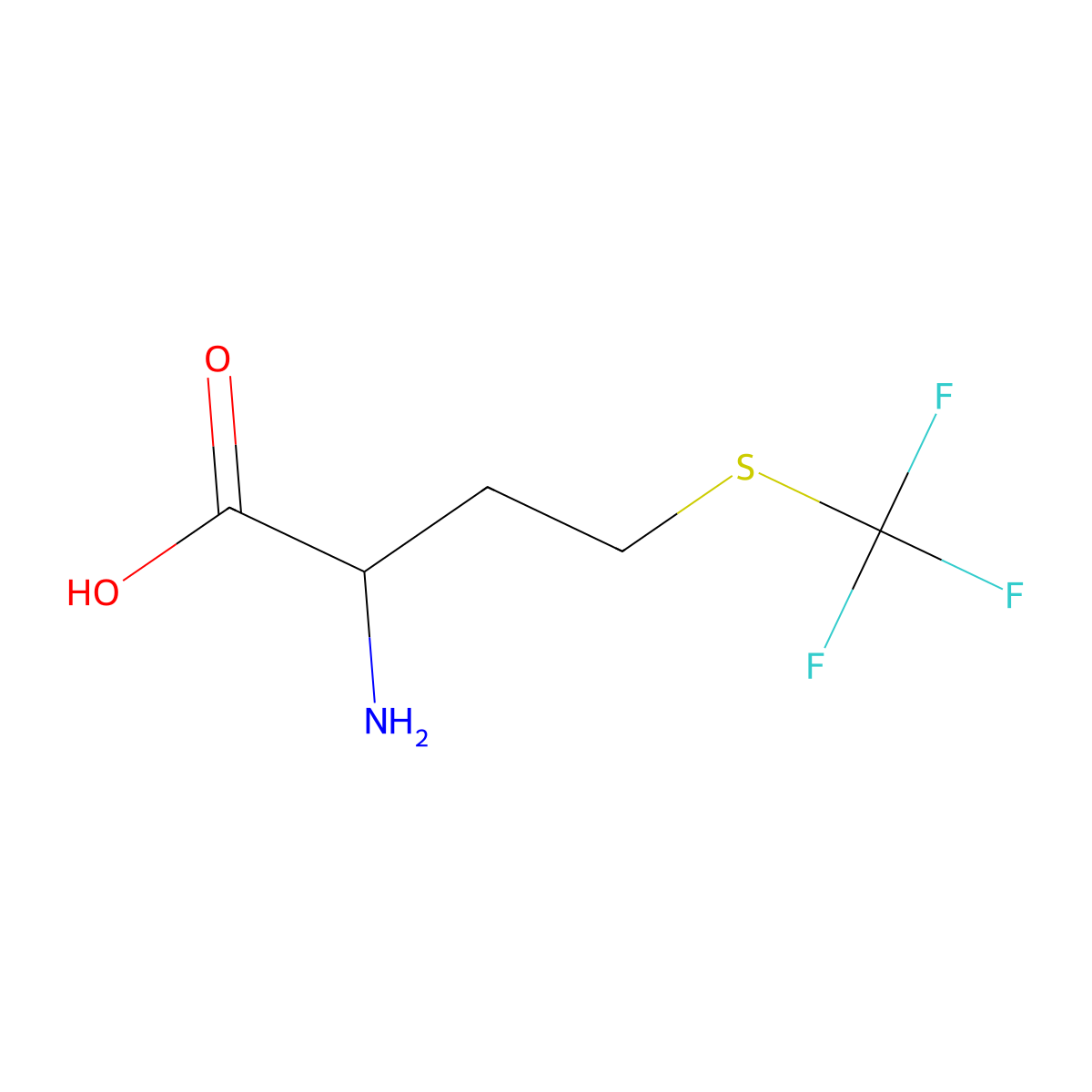 Trifluoromethionine molecular structure, CAS 764-52-3