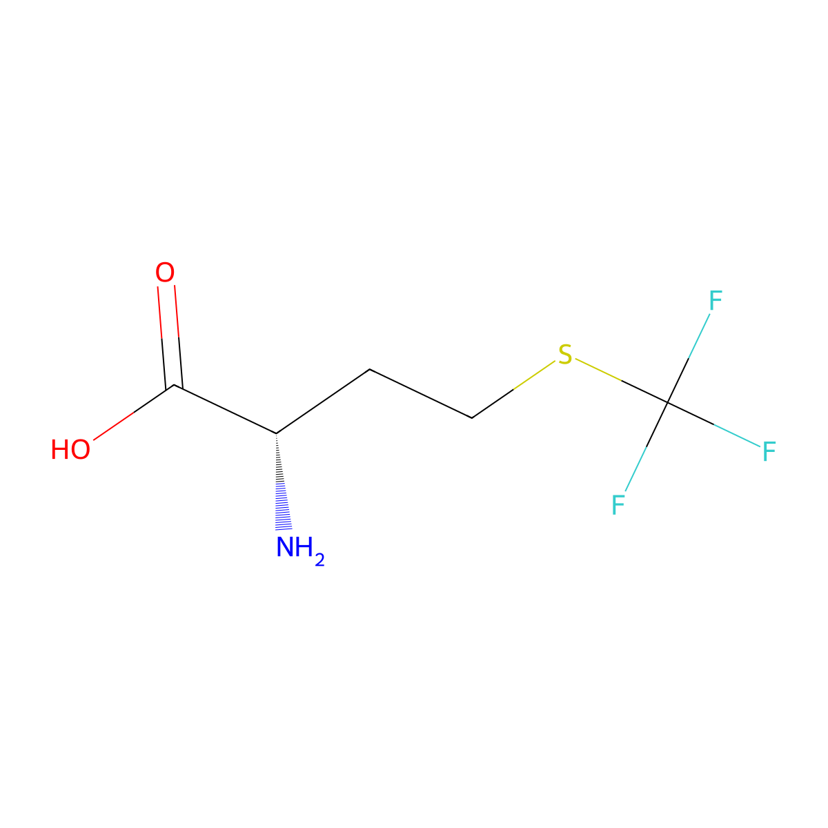 Trifluoromethionine molecular structure, CAS 764-52-3