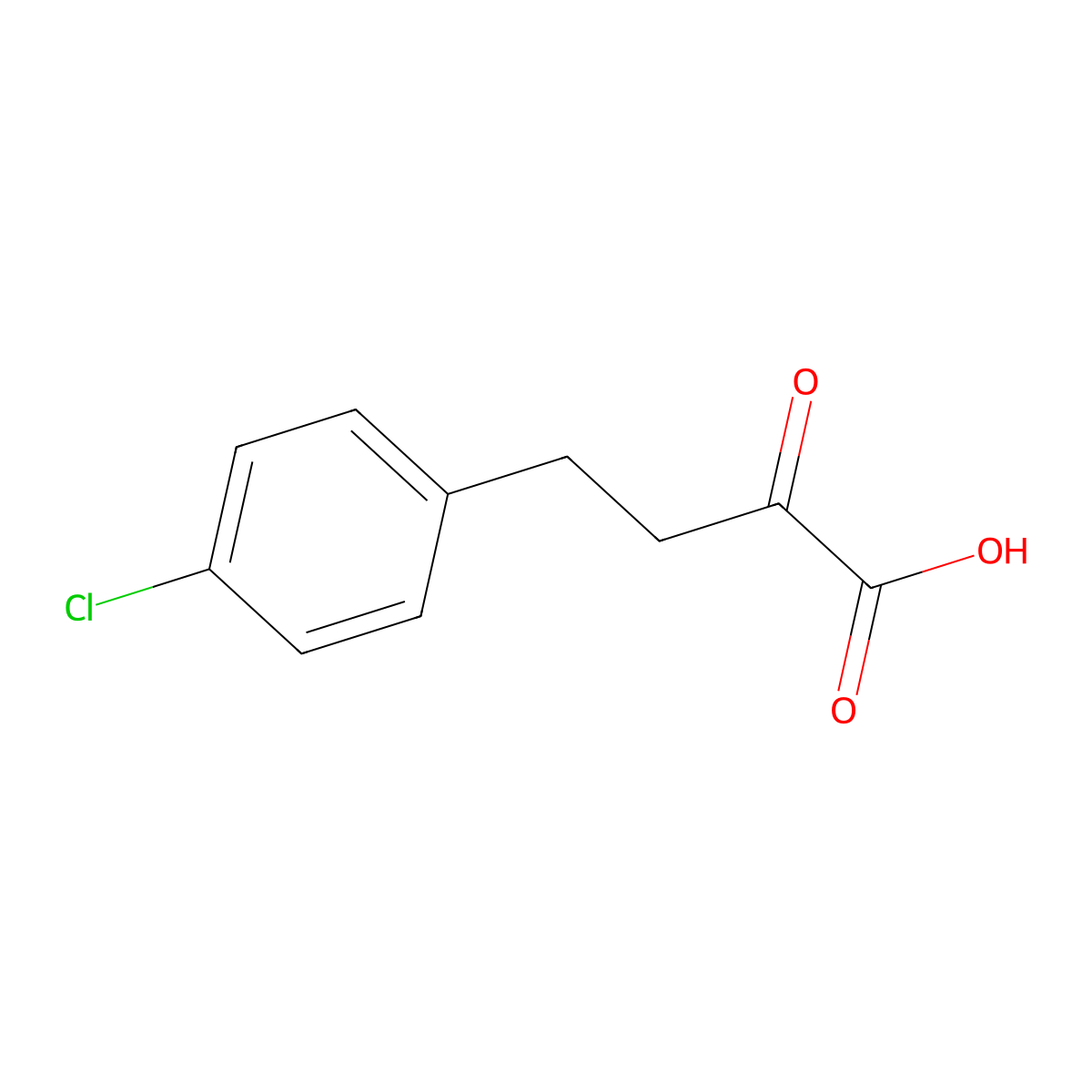 4-(4-Chlorophenyl)-2-oxobutanoic acid molecular structure, CAS 76400-21-0