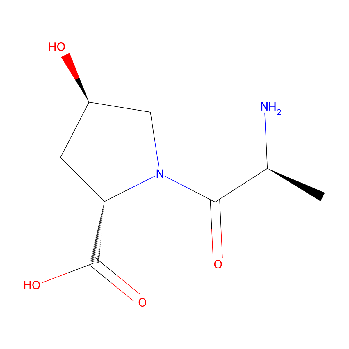 H-Ala-Hyp-OH molecular structure, CAS 76400-25-4