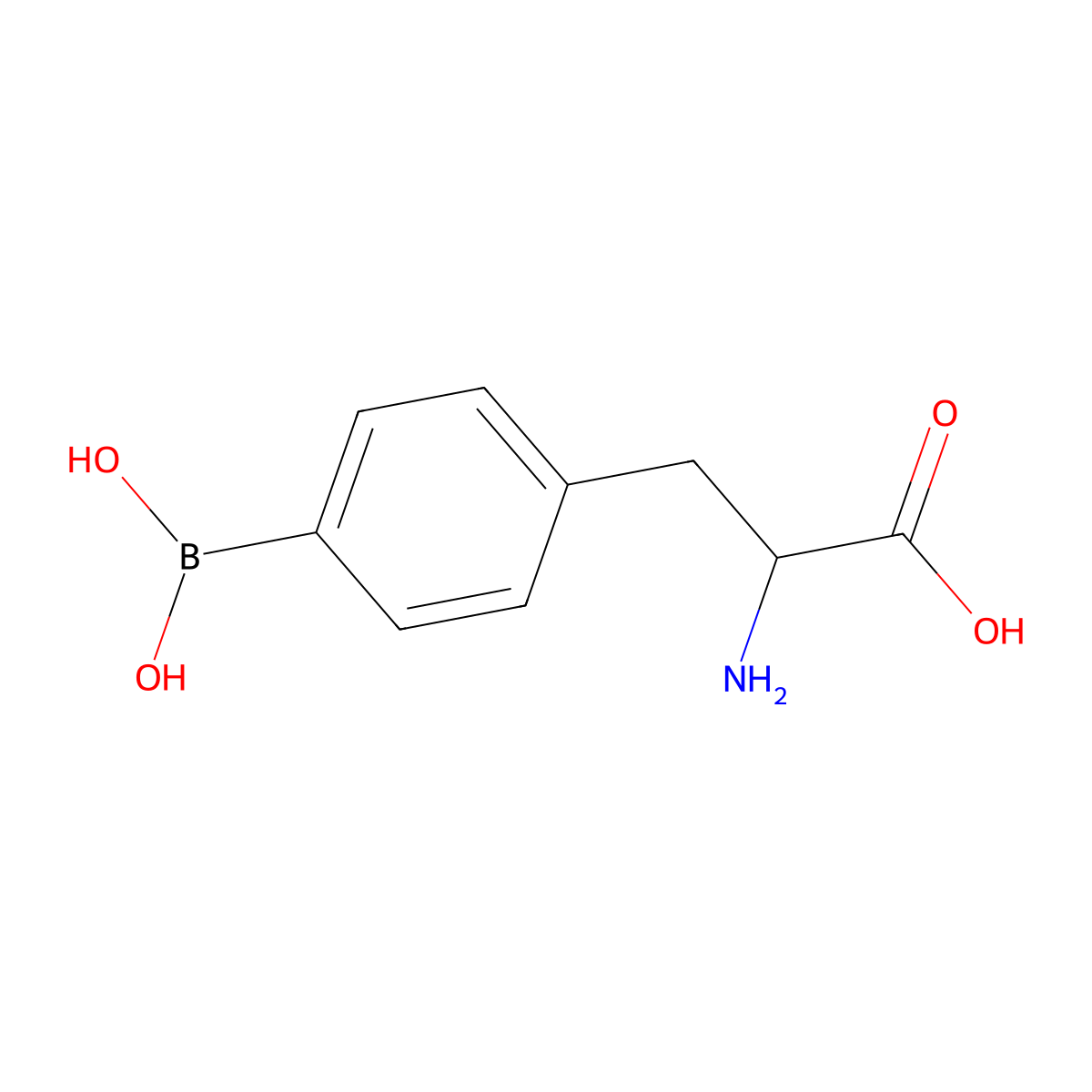 L-p-Boronophenylalanine molecular structure, CAS 76410-58-7