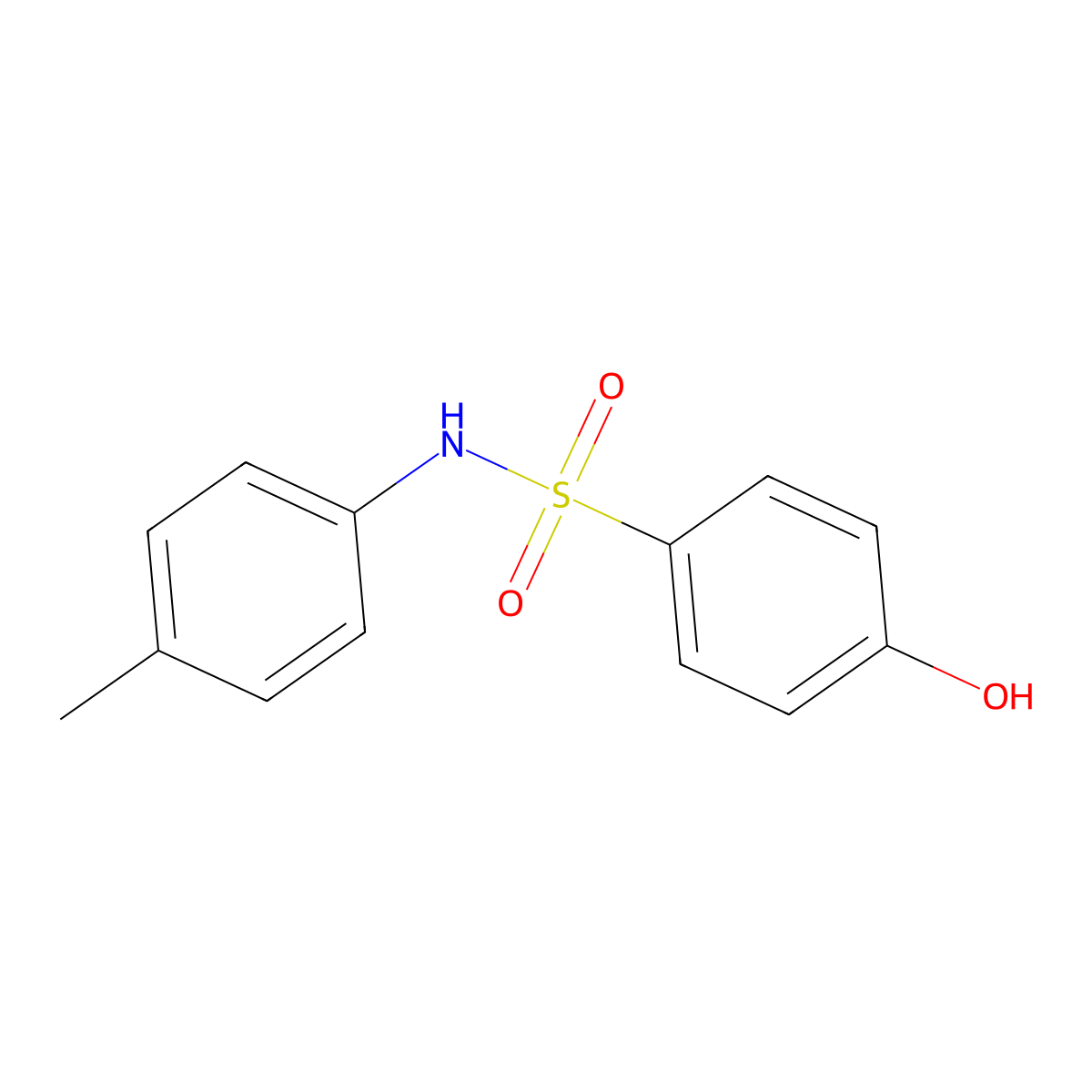 4-Hydroxy-n-(4-methylphenyl)benzene-1-sulfonamide molecular structure, CAS 76410-74-7