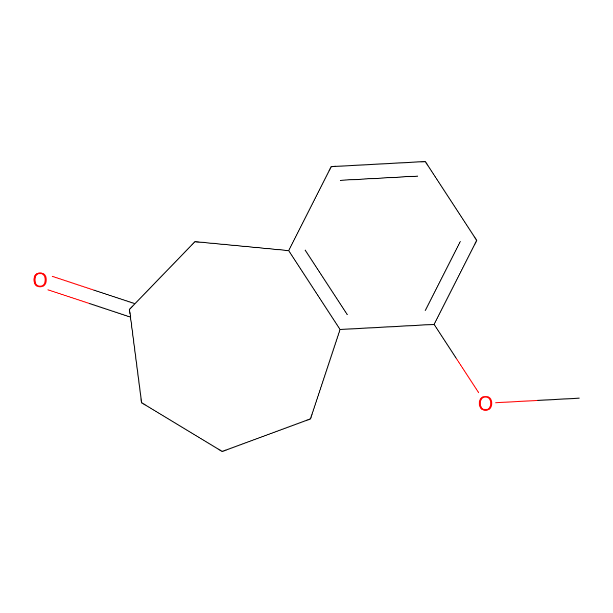 1-methoxy-6,7,8,9-tetrahydro-5H-benzo[7]annulen-6-one molecular structure, CAS 76413-99-5