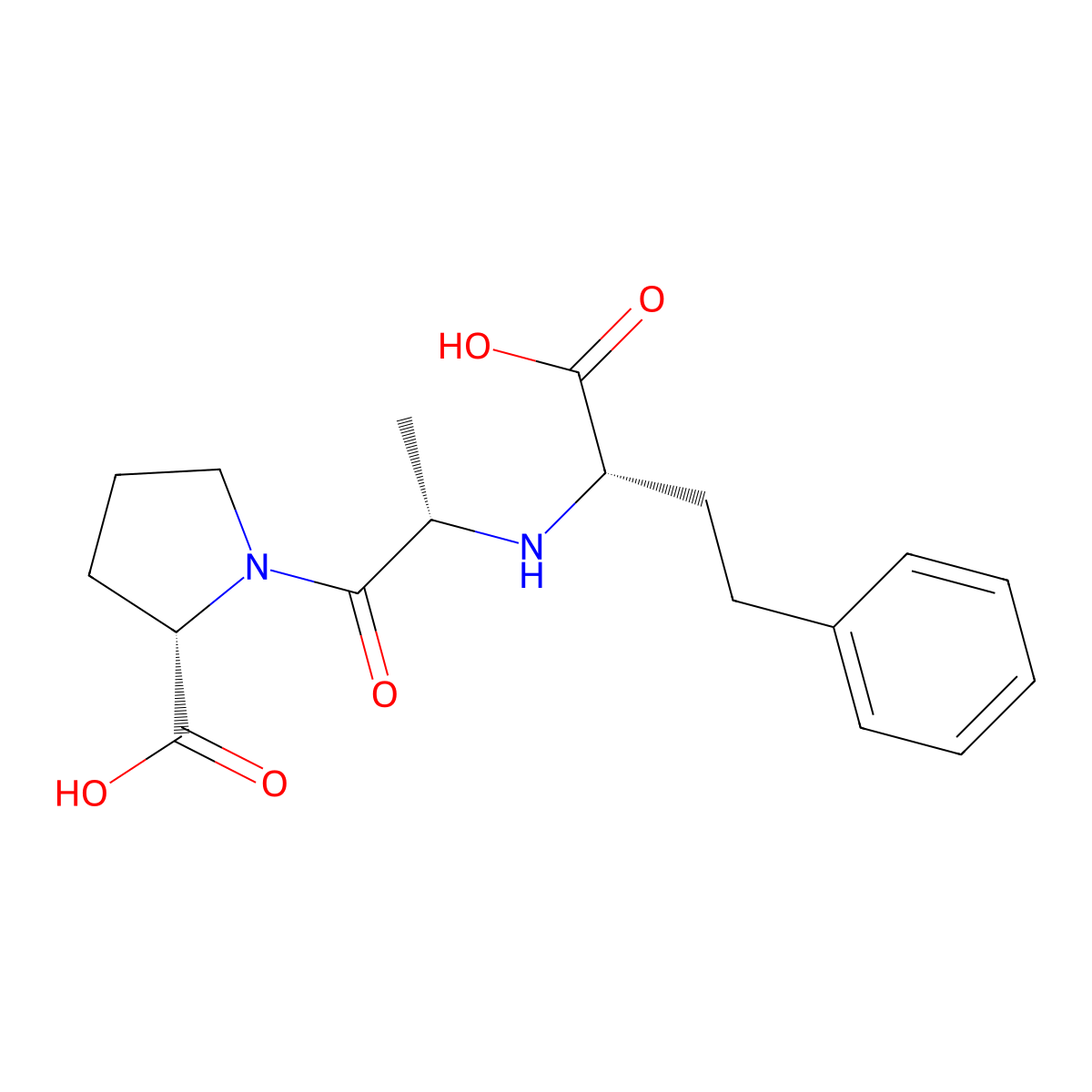Enalaprilat molecular structure, CAS 76420-72-9
