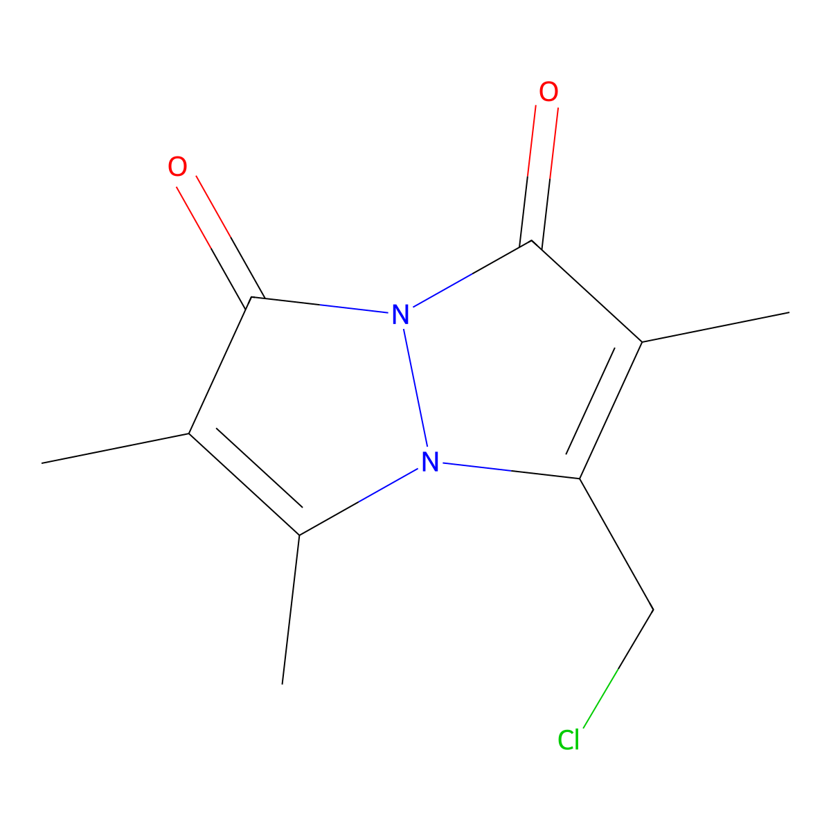 Monochlorobimane molecular structure, CAS 76421-73-3