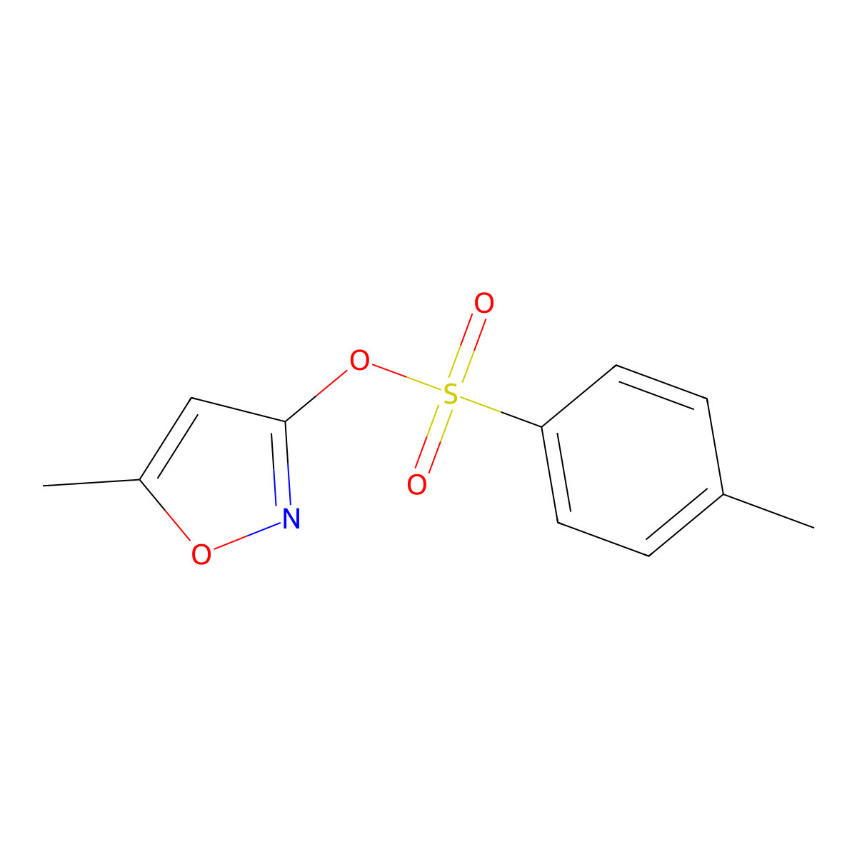 5-Methyl-1,2-oxazol-3-yl 4-methylbenzene-1-sulfonate molecular structure, CAS 76422-46-3