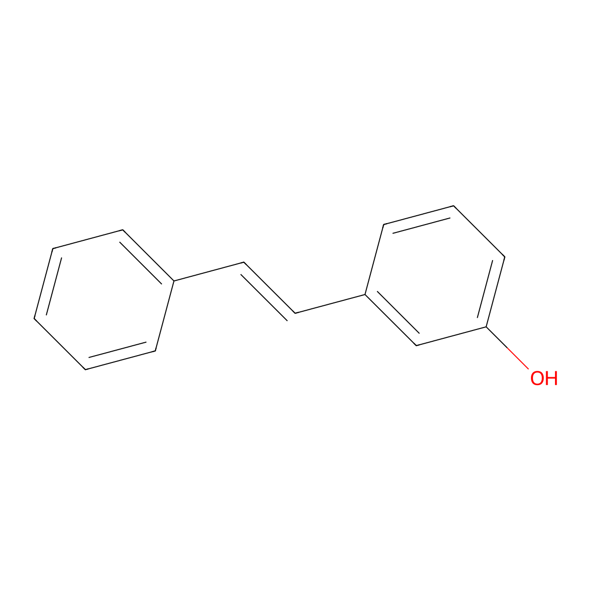 3-[(E)-2-phenylvinyl]phenol molecular structure, CAS 76425-88-2