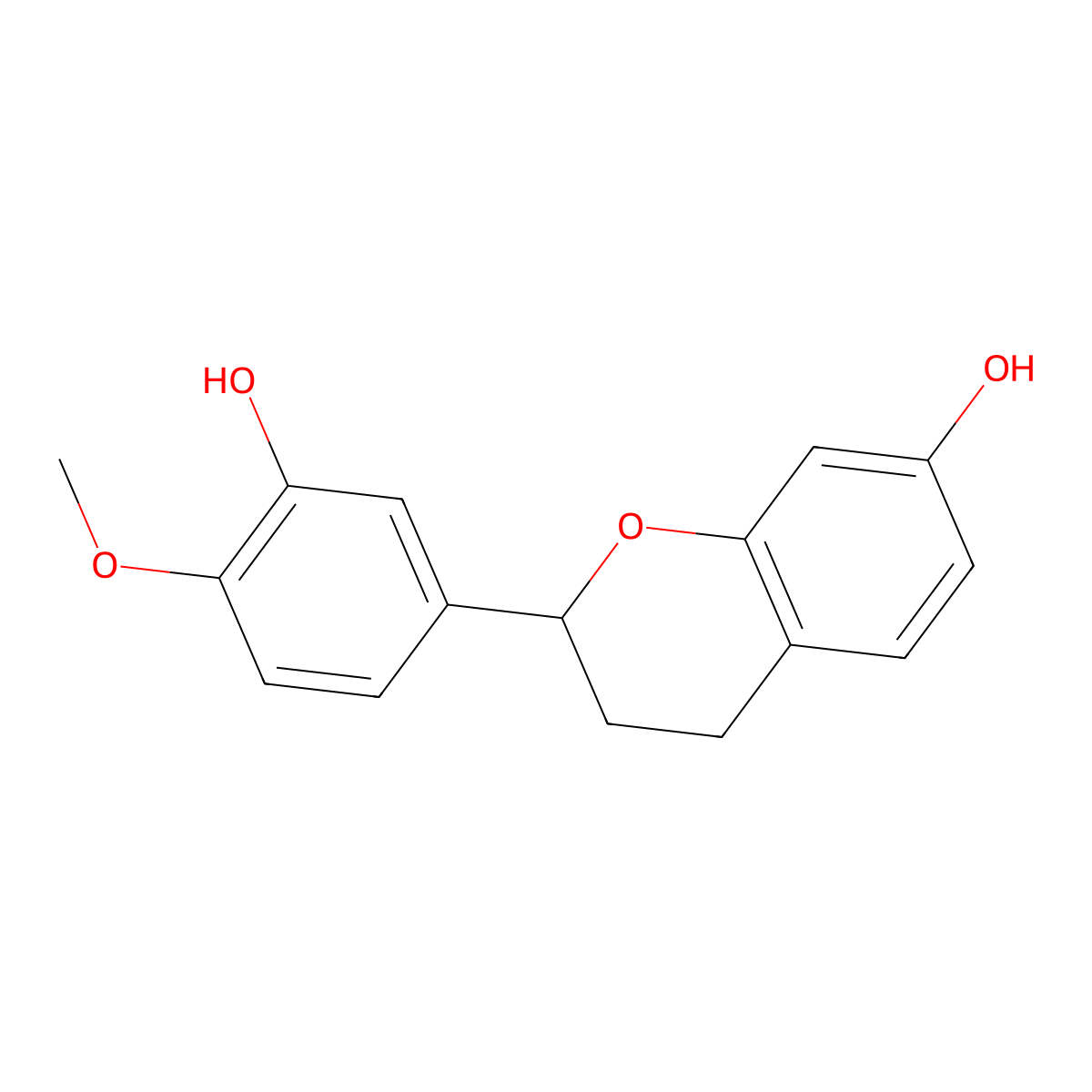 3',7-Dihydroxy-4'-Methoxyflavan molecular structure, CAS 76426-35-2