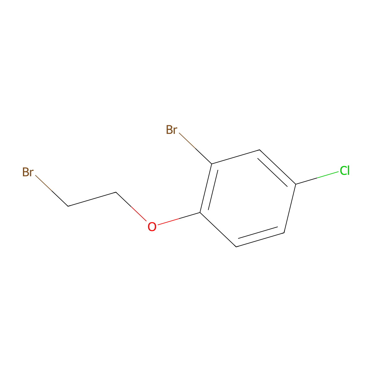 2-Bromo-1-(2-bromoethoxy)-4-chlorobenzene molecular structure, CAS 76429-65-7