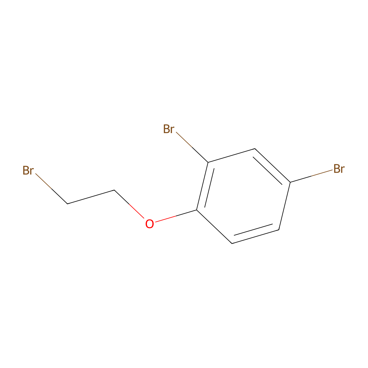 2,4-Dibromo-1-(2-bromoethoxy)benzene molecular structure, CAS 76429-66-8