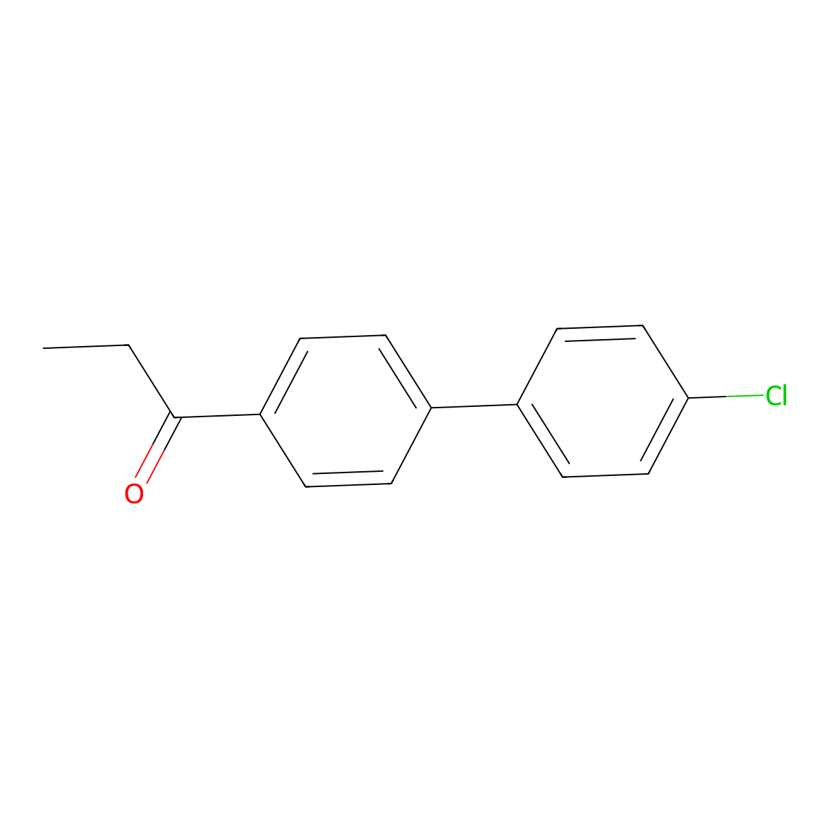1-(4'-Chloro[1,1'-biphenyl]-4-yl)-1-propanone molecular structure, CAS 76431-79-3