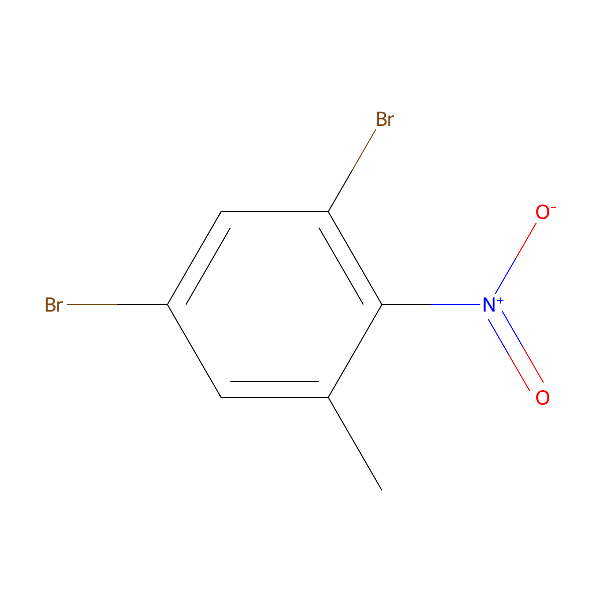 3,5-Dibromo-2-nitrotoluene molecular structure, CAS 76435-23-9
