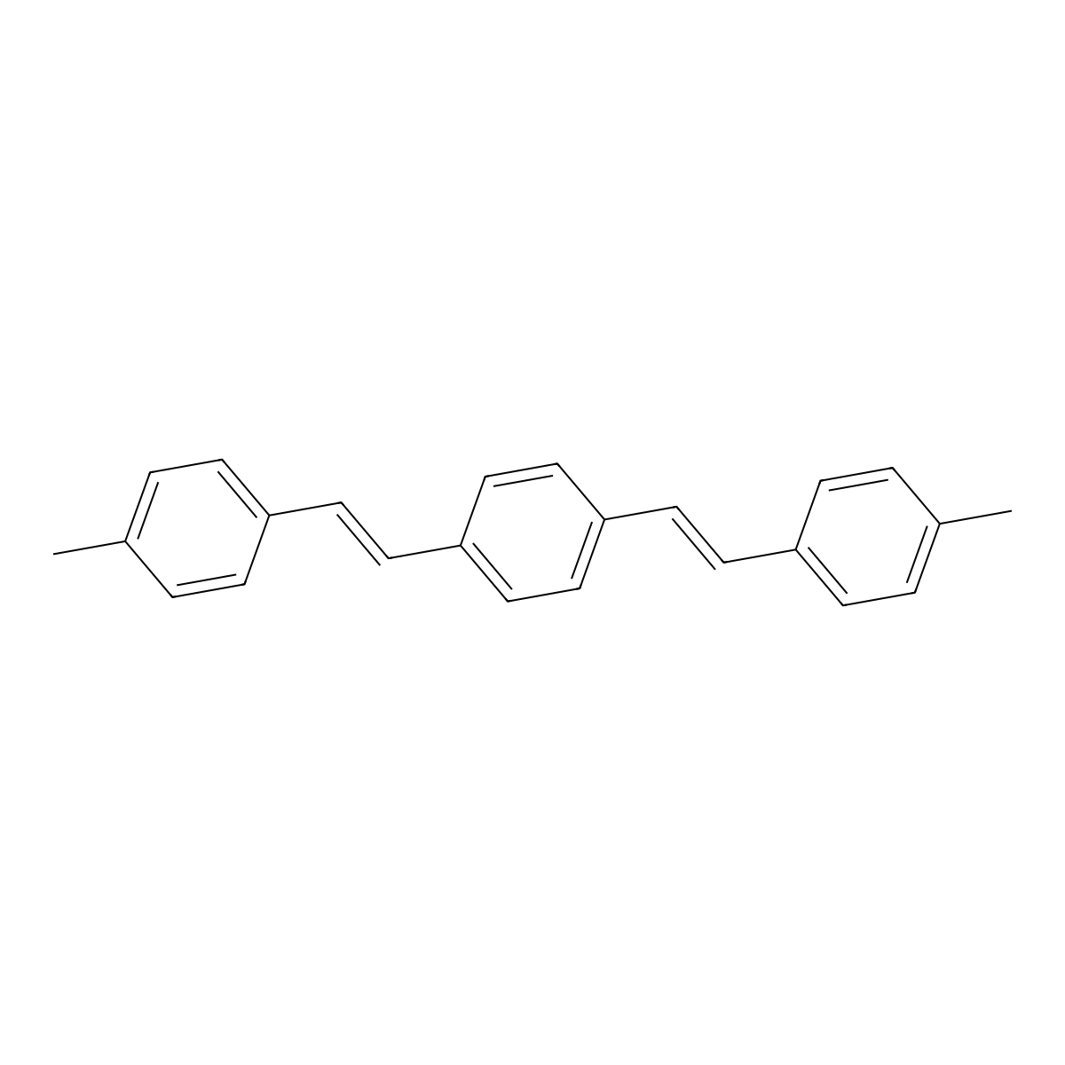 1,4-Bis(4-methylstyryl)benzene molecular structure, CAS 76439-00-4