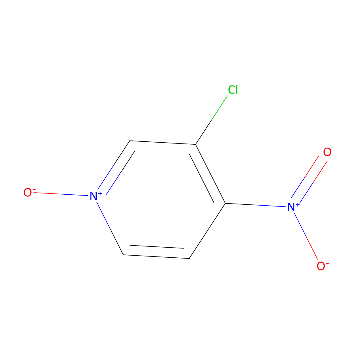 3-Chloro-4-nitropyridine N-oxide molecular structure, CAS 76439-45-7