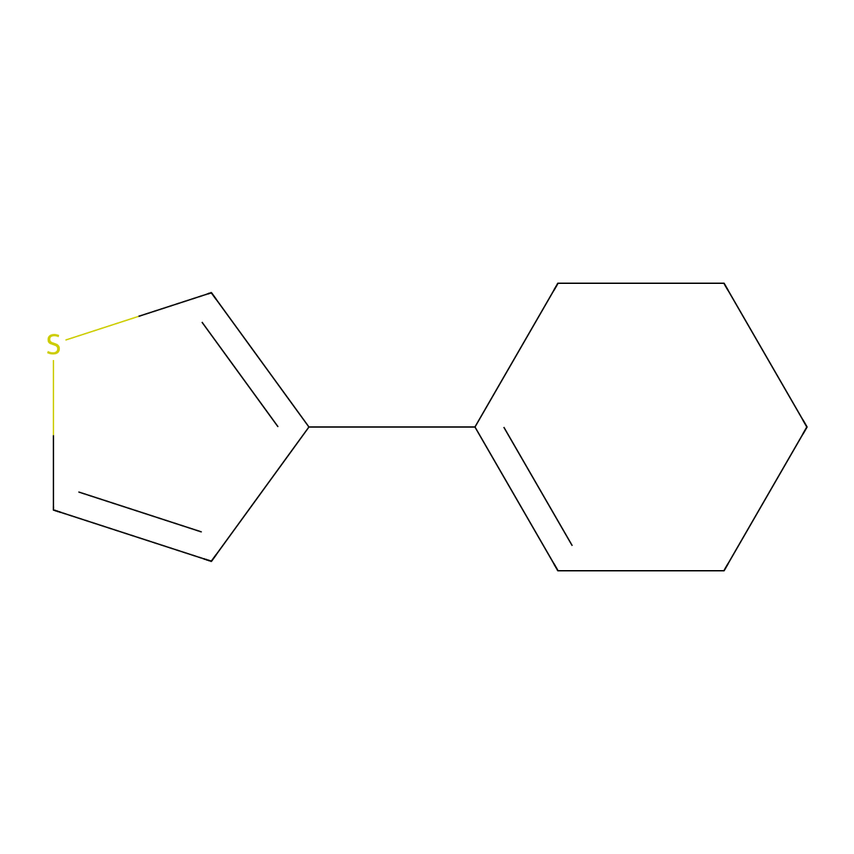3-(Cyclohex-1-en-1-yl)thiophene molecular structure, CAS 76441-42-4