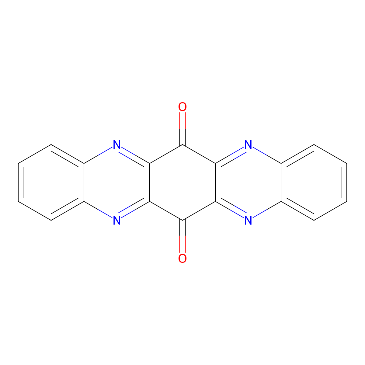 Quinoxalino[2,3-b]phenazine-6,13-dione molecular structure, CAS 76447-82-0