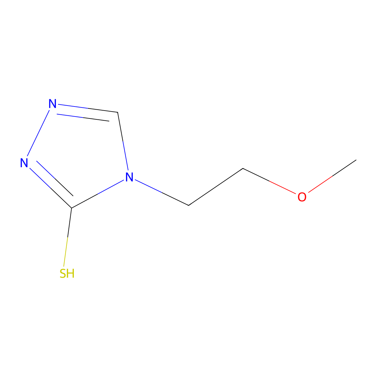 4-(2-methoxyethyl)-4H-1,2,4-triazole-3-thiol molecular structure, CAS 76457-78-8