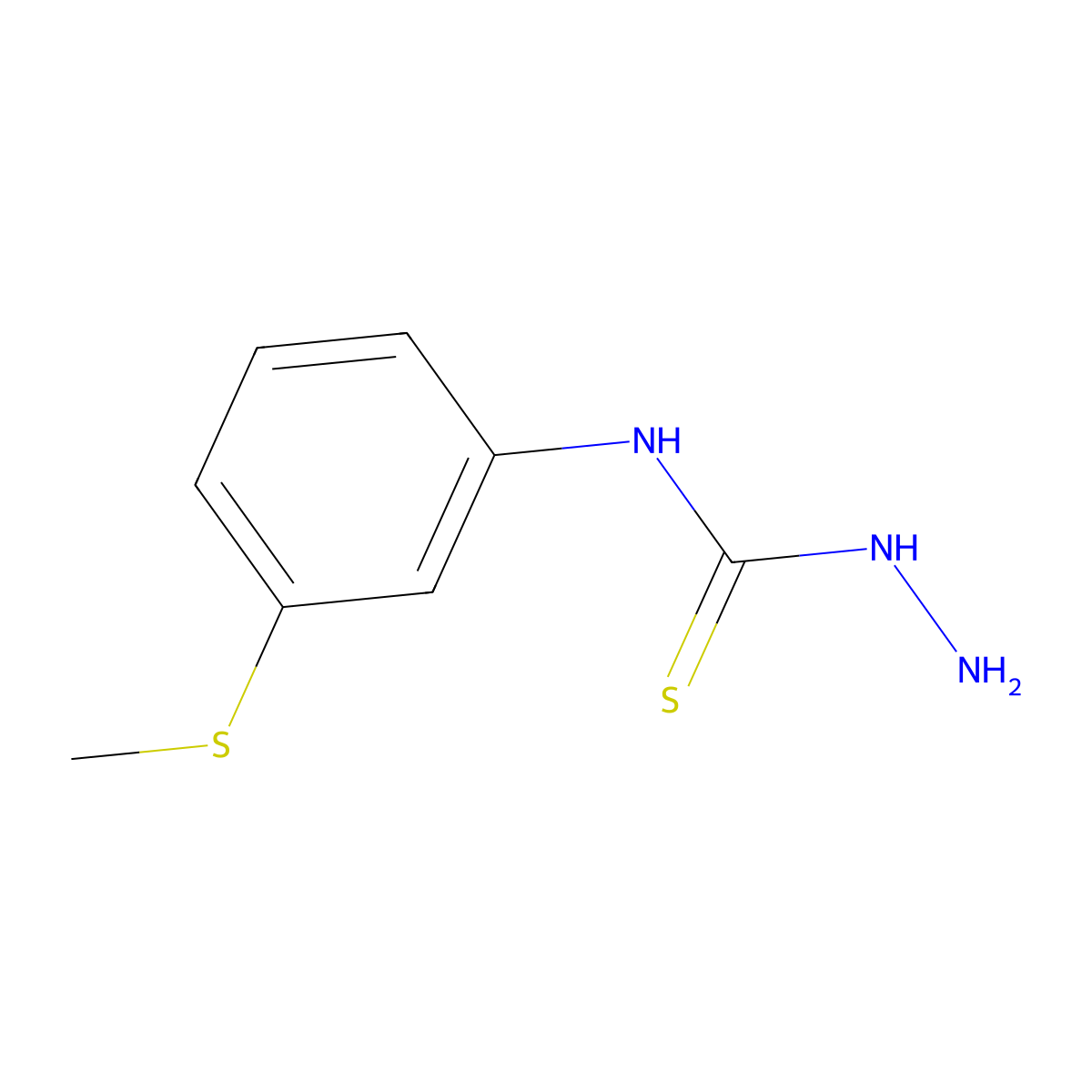4-[3-(Methylthio)phenyl]-3-thiosemicarbazide molecular structure, CAS 76457-80-2