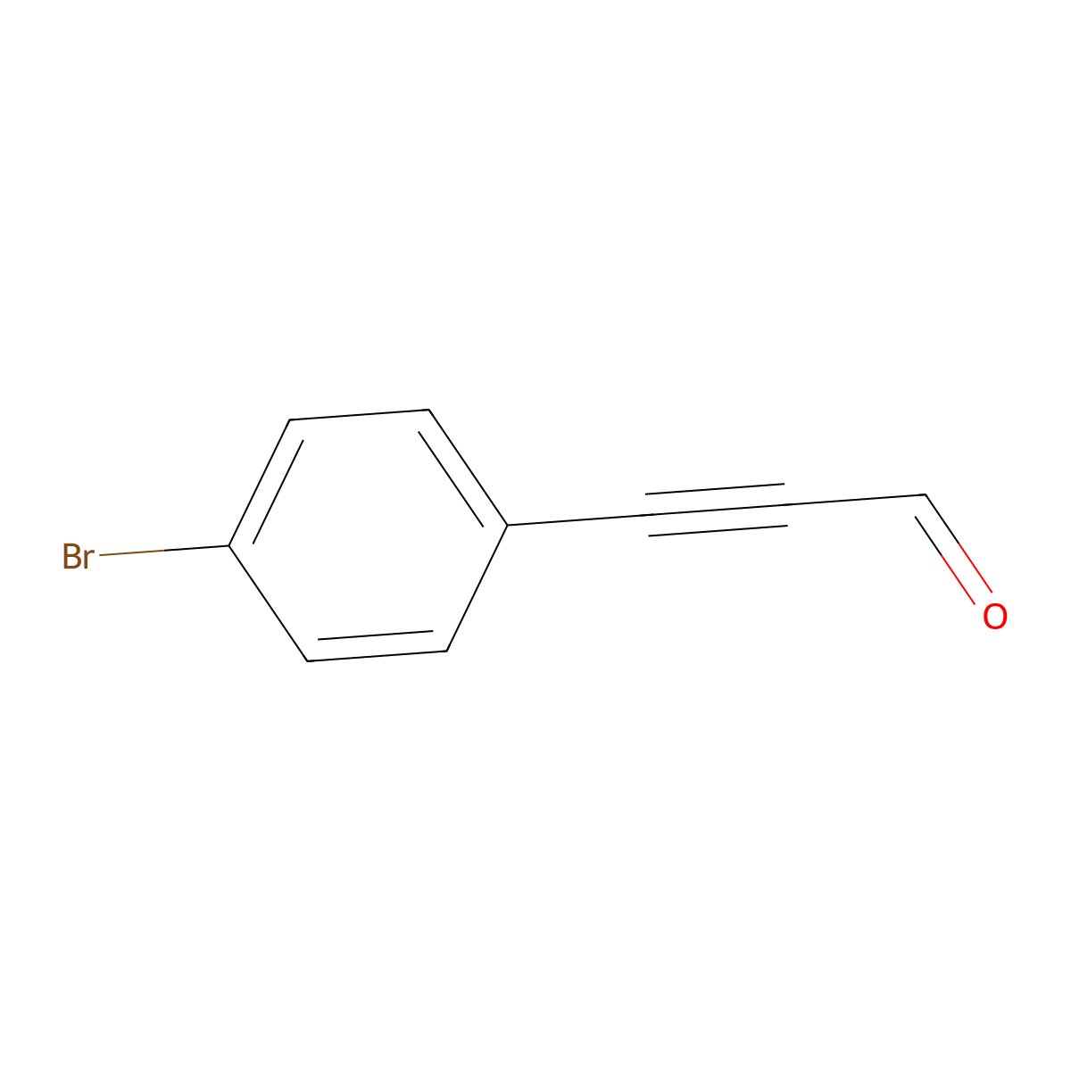 3-(4-Bromophenyl)propiolaldehyde molecular structure, CAS 76457-91-5