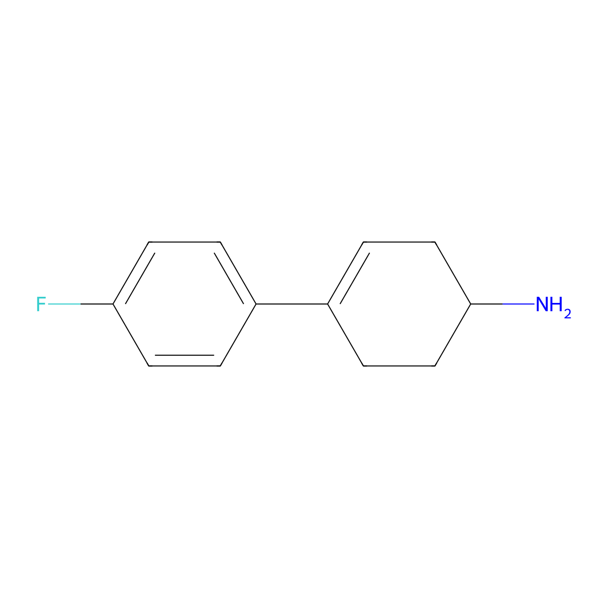 4-(4-Fluorophenyl)cyclohex-3-en-1-amine molecular structure, CAS 764586-33-6
