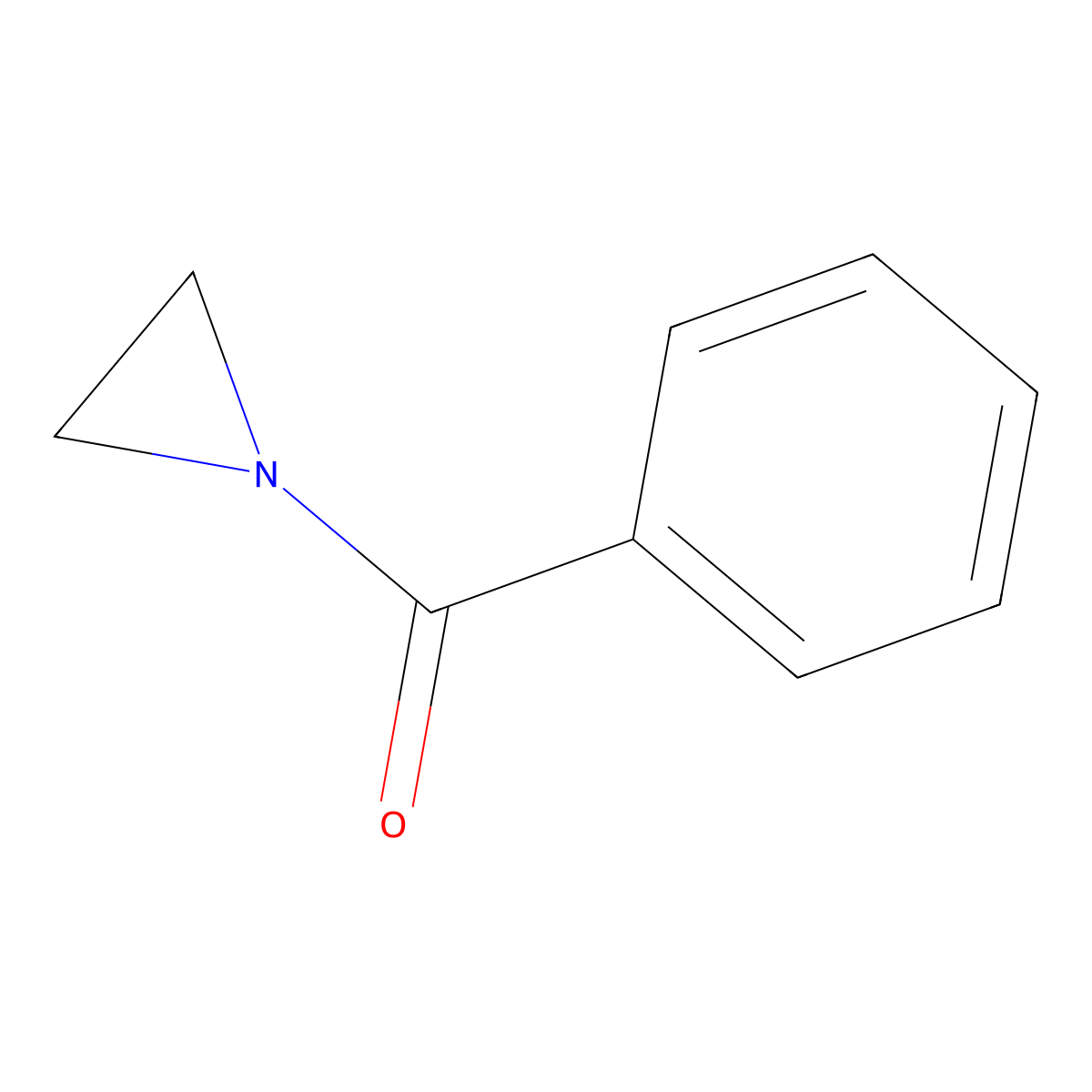 N-Benzoylaziridine molecular structure, CAS 7646-66-4