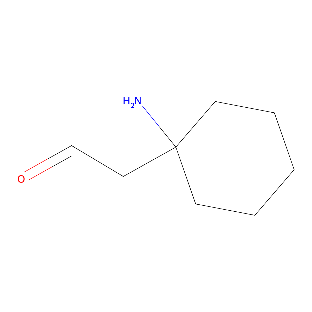 2-(1-Aminocyclohexyl)acetaldehyde molecular structure, CAS 764607-83-2