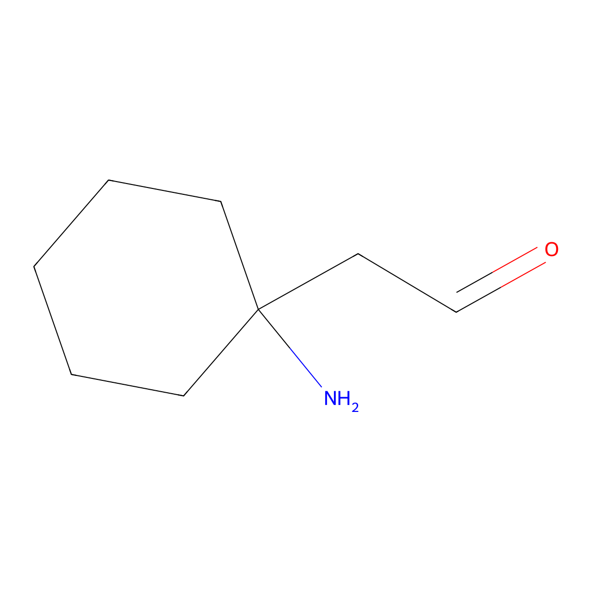 2-(1-Aminocyclohexyl)acetaldehyde molecular structure, CAS 764607-83-2