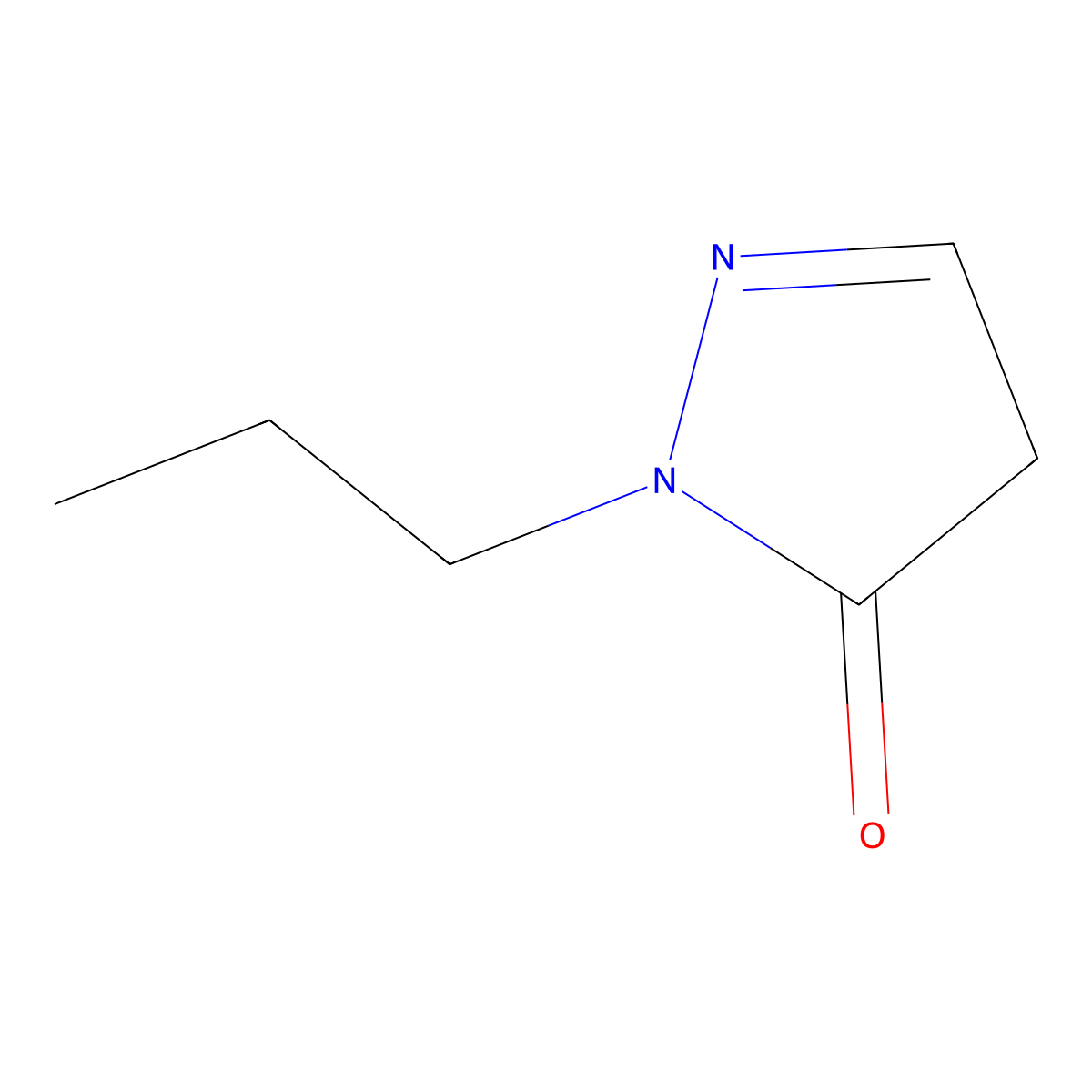 1-Propyl-1h-pyrazol-5(4h)-one molecular structure, CAS 764609-71-4