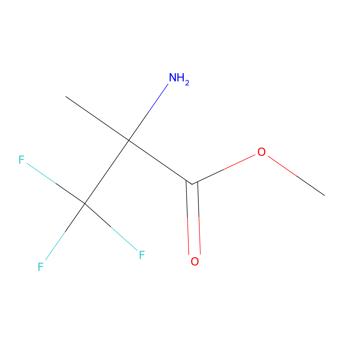 methyl (2R)-2-amino-3,3,3-trifluoro-2-methylpropanoate molecular structure, CAS 764622-95-9