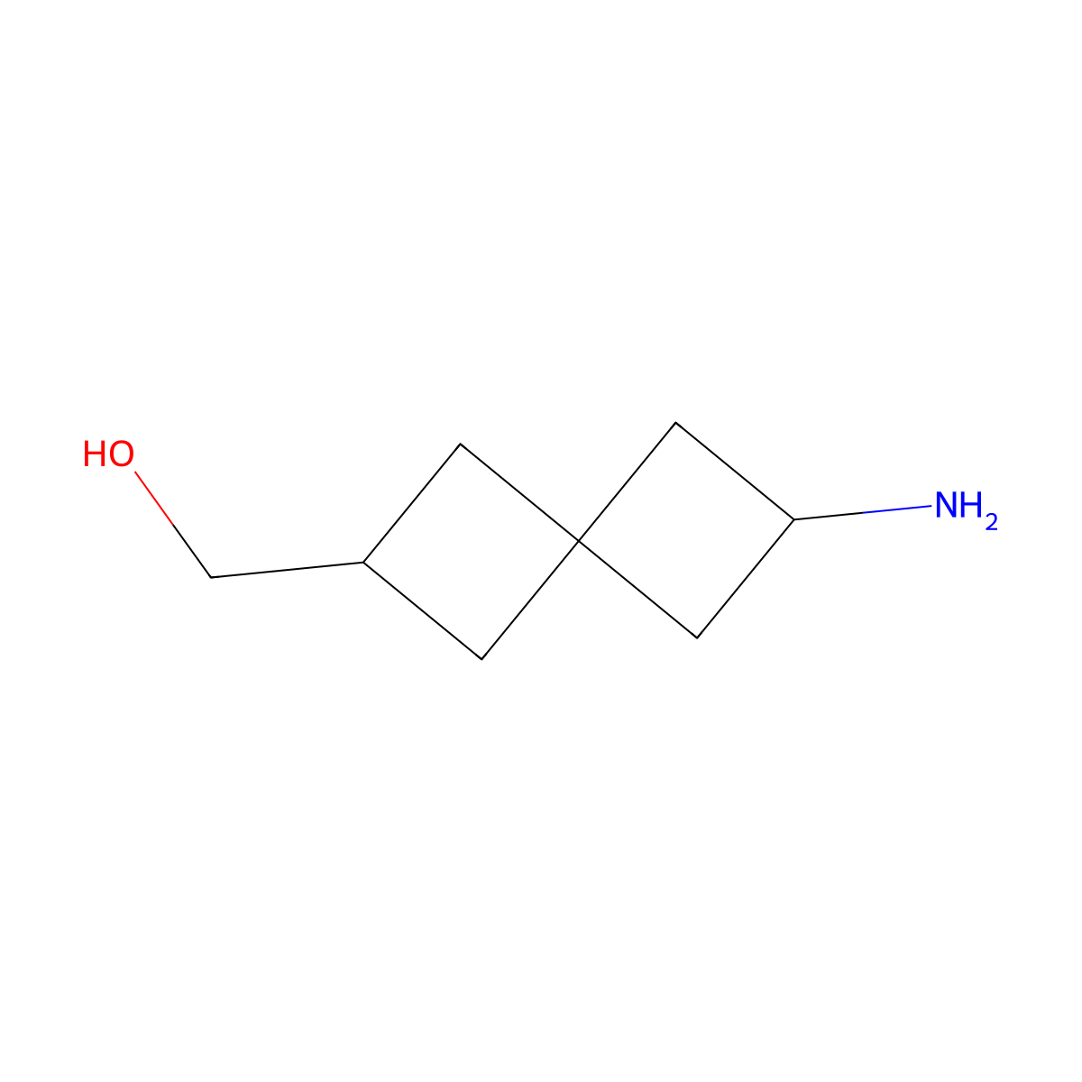 {6-Aminospiro[3.3]heptan-2-yl}methanol molecular structure, CAS 764624-73-9