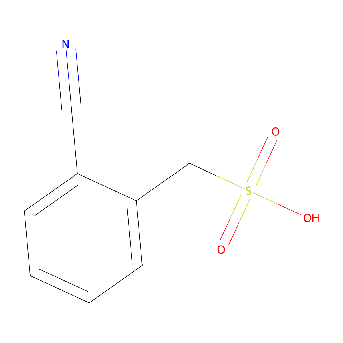 (2-cyanophenyl)methanesulfonic Acid molecular structure, CAS 764629-58-5