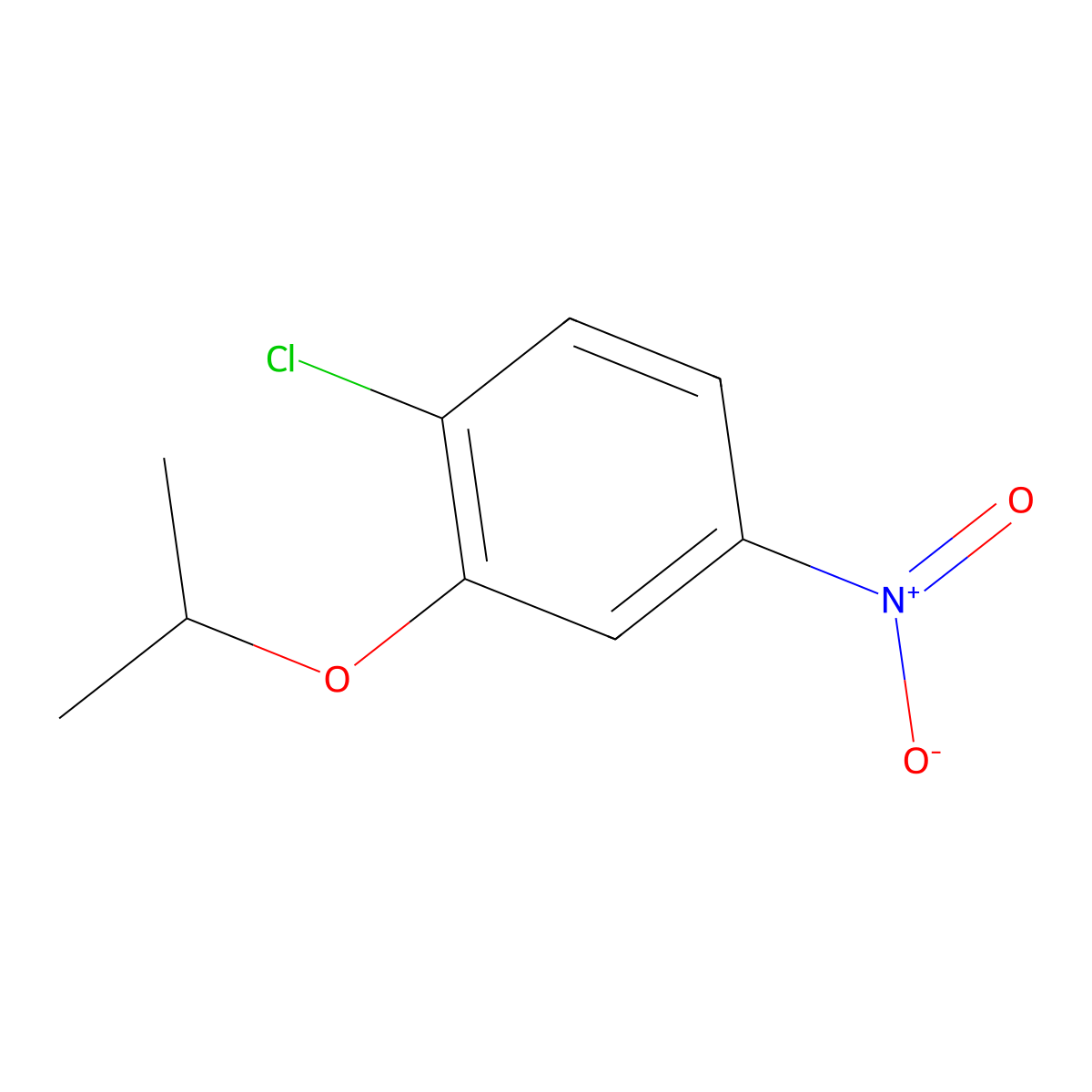 1-Chloro-2-isopropoxy-4-nitrobenzene molecular structure, CAS 76464-51-2