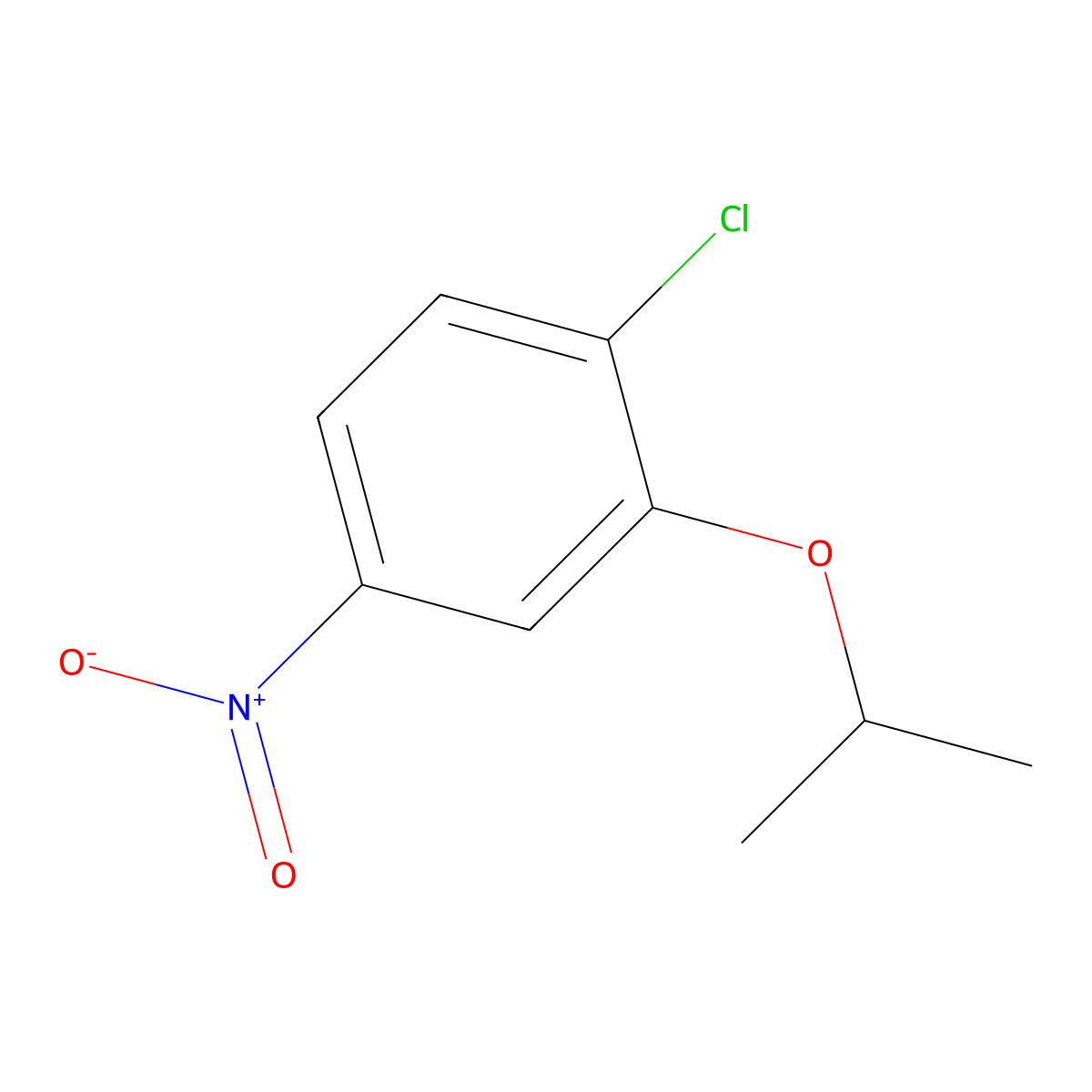 1-Chloro-2-isopropoxy-4-nitrobenzene molecular structure, CAS 76464-51-2