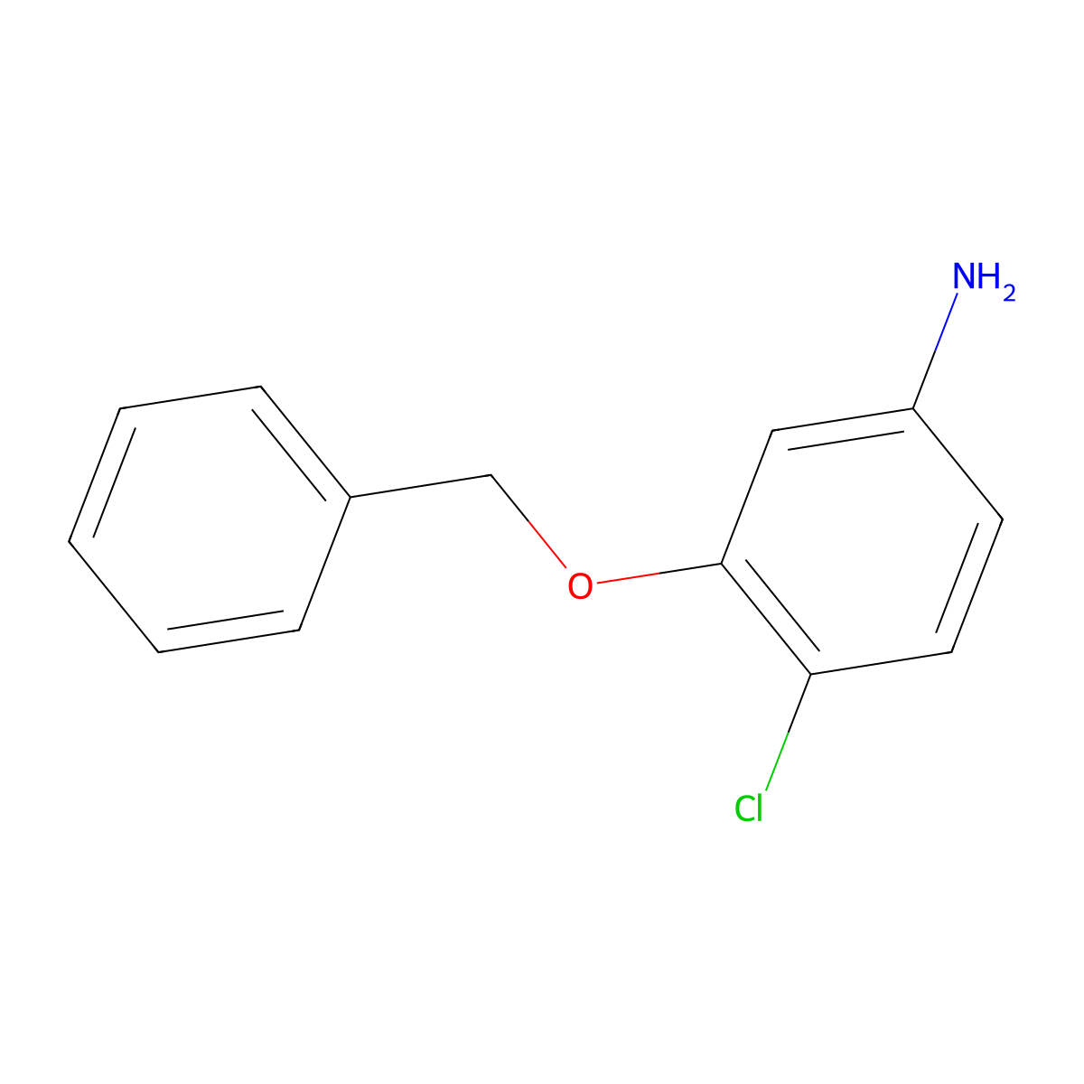 3-(Benzyloxy)-4-chloroaniline molecular structure, CAS 76464-57-8