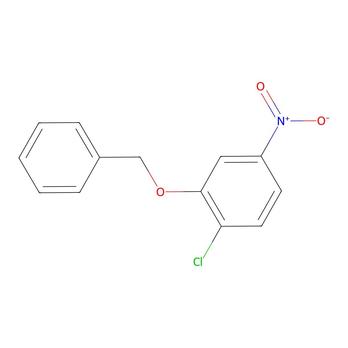 2-(Benzyloxy)-1-chloro-4-nitrobenzene molecular structure, CAS 76464-61-4