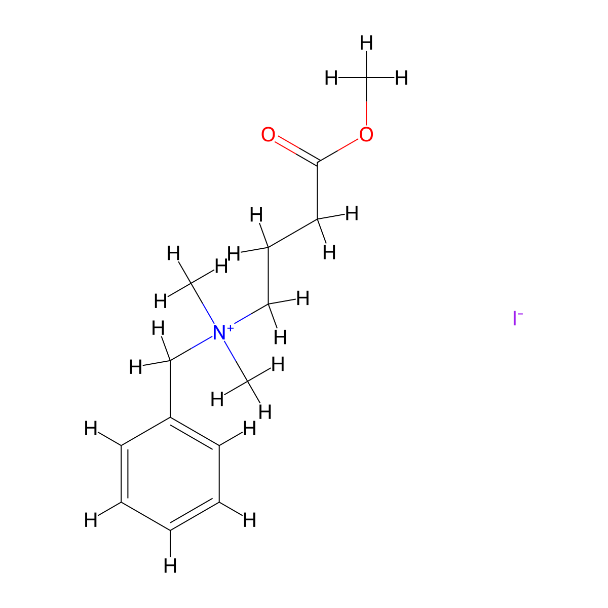 N-Benzyl-4-methoxy-N,N-dimethyl-4-oxo-1-butanaminium iodide molecular structure, CAS 764659-97-4