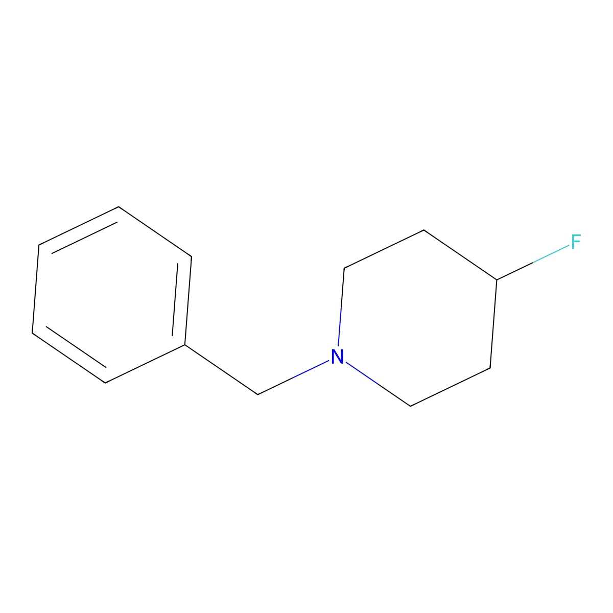 1-Benzyl-4-fluoropiperidine molecular structure, CAS 764664-42-8