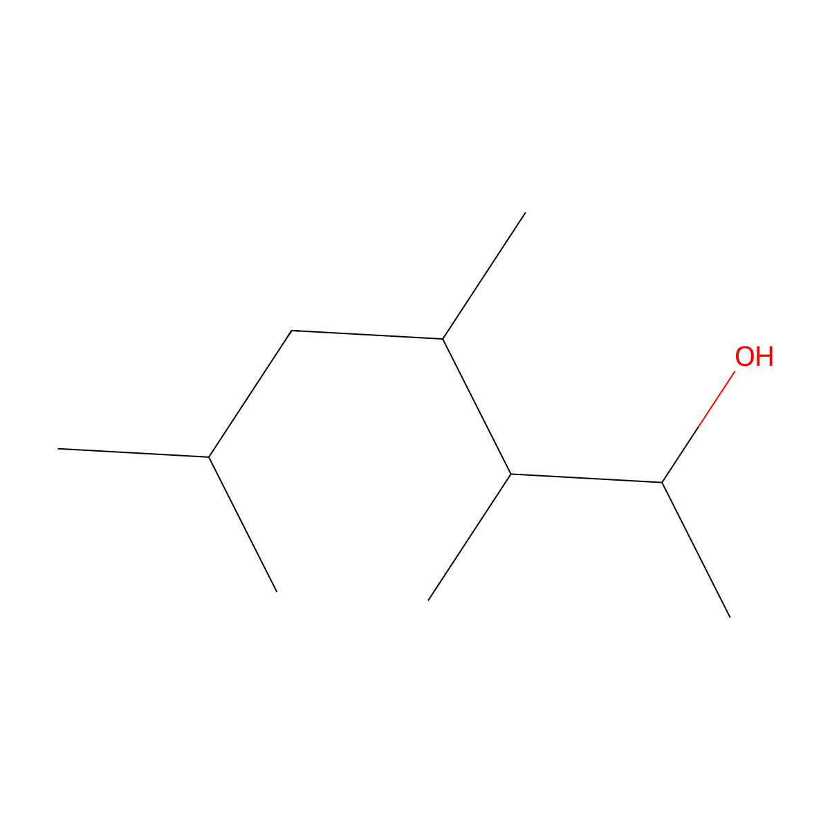 3,4,6-Trimethylheptan-2-ol molecular structure, CAS 764664-94-0