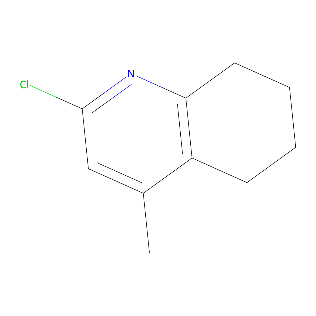 2-Chloro-4-methyl-5,6,7,8-tetrahydroquinoline molecular structure, CAS 764667-24-5