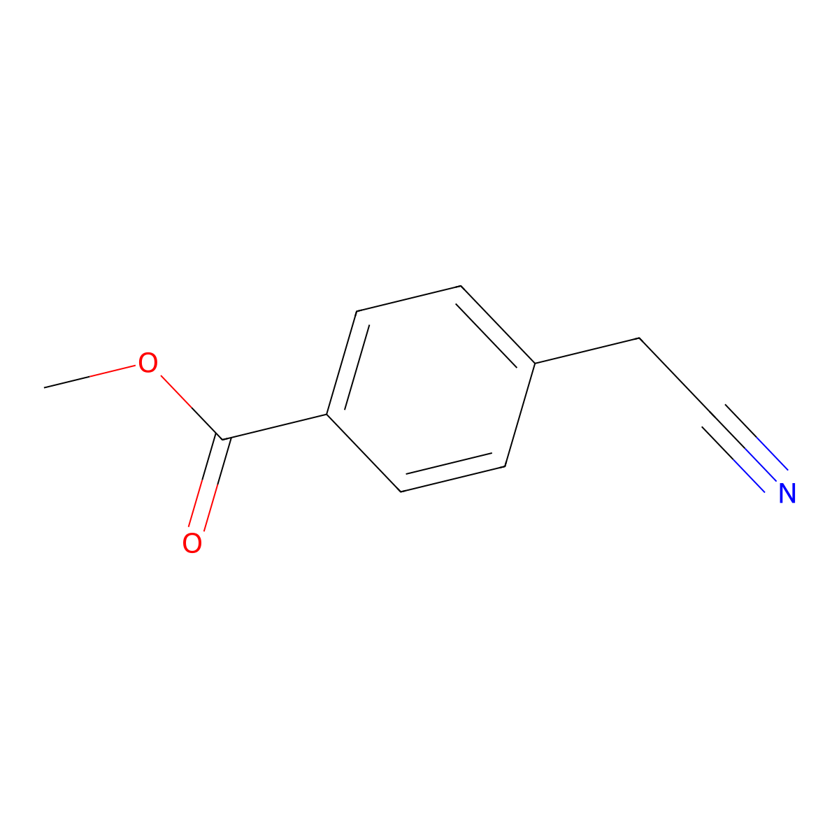 Methyl 4-(cyanomethyl)benzoate molecular structure, CAS 76469-88-0