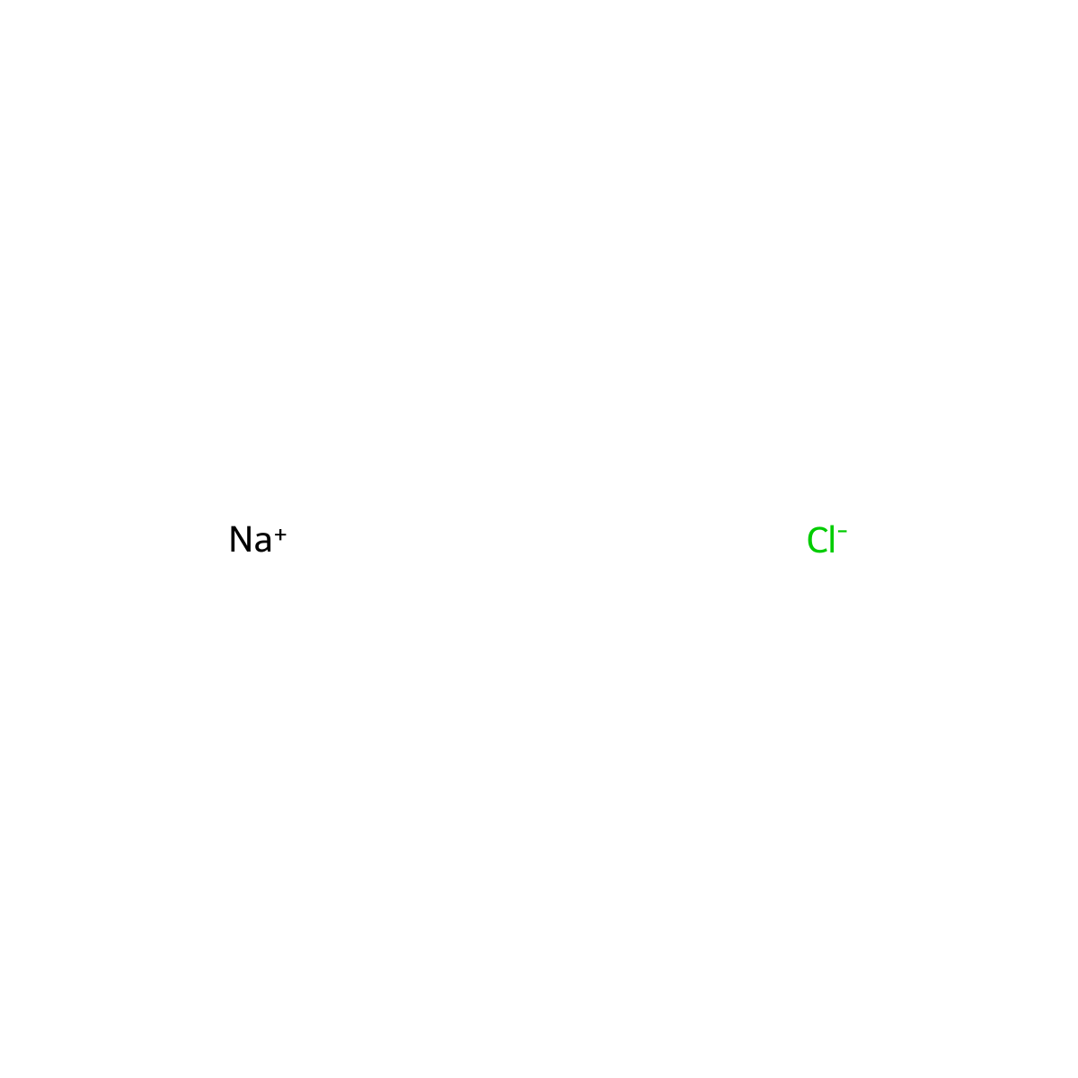 Sodium Chloride molecular structure, CAS 7647-14-5