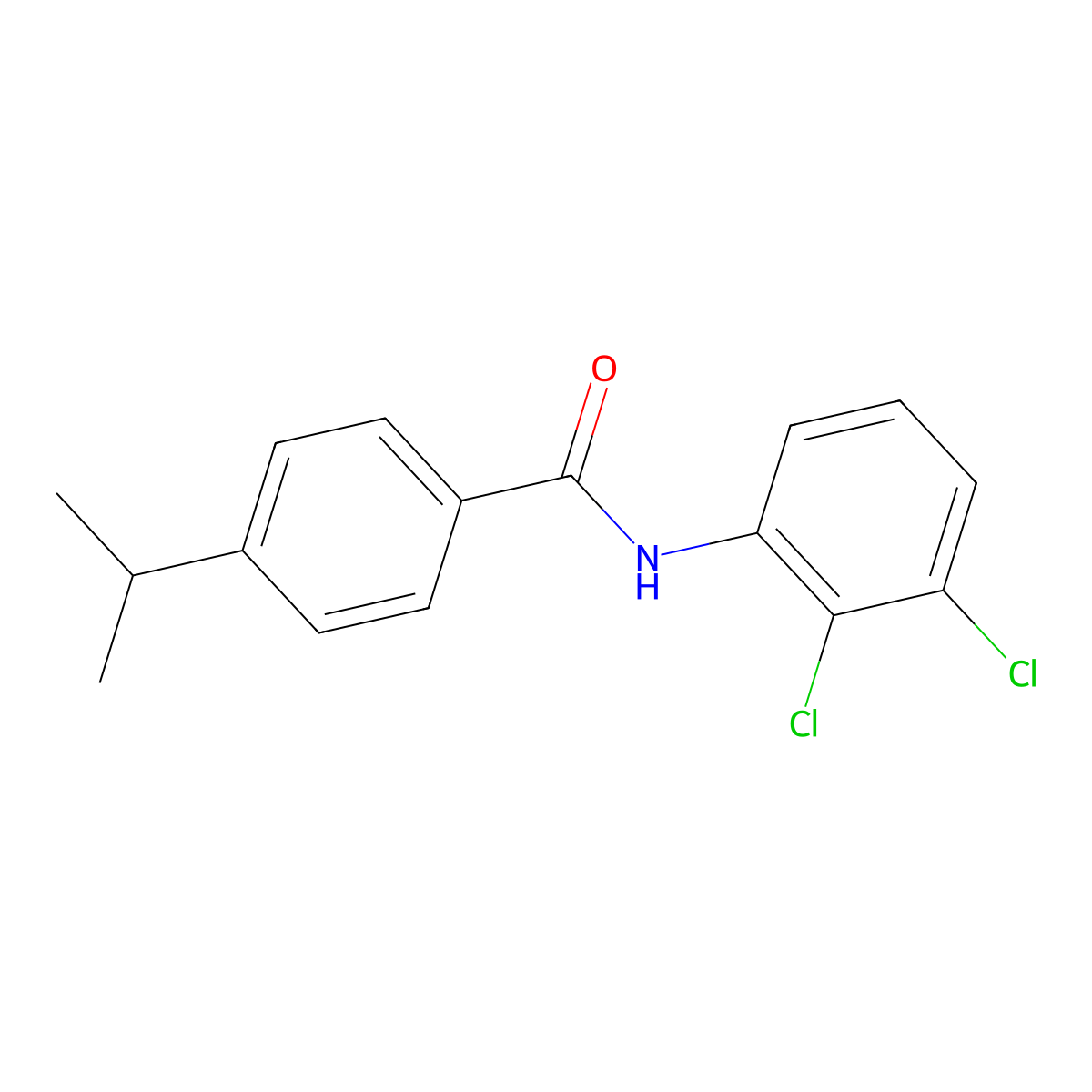 N-(2,3-dichlorophenyl)-4-propan-2-ylbenzamide molecular structure, CAS 76470-71-8